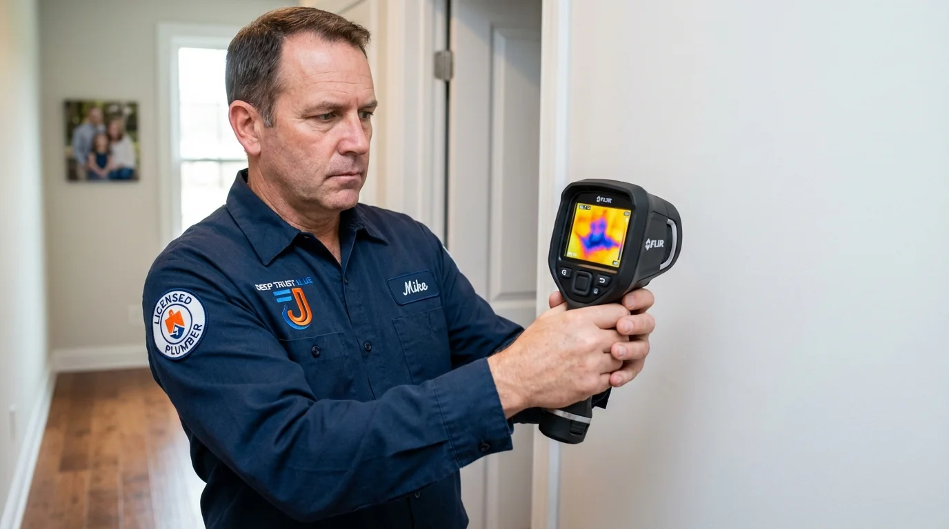 Thermal imaging leak detection by Johns Plumbing LLC in Cheyenne
